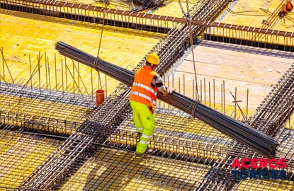 barras de acero corrugado usado en una construccion Barras de acero corrugado usado en una construcción