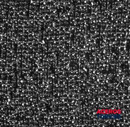 primer plano de fibras de acero rectas Primer plano de fibras de acero rectas