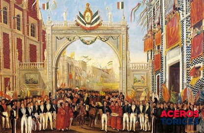 entrada del ejercito trigarante a la ciudad de Entrada del ejercito trigarante a la ciudad de México en 1821