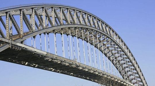Puente Bayona de vigas de acero en Nueva Jersey