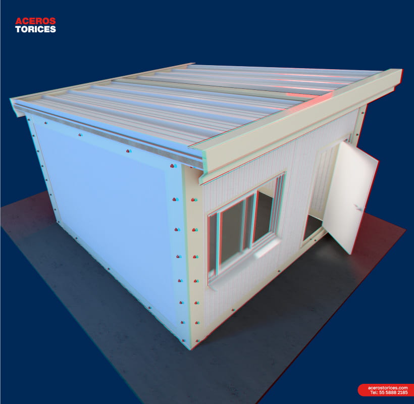caseta de vigilancia hecha con multipanel Caseta de vigilancia hecha con paneles Multipanel