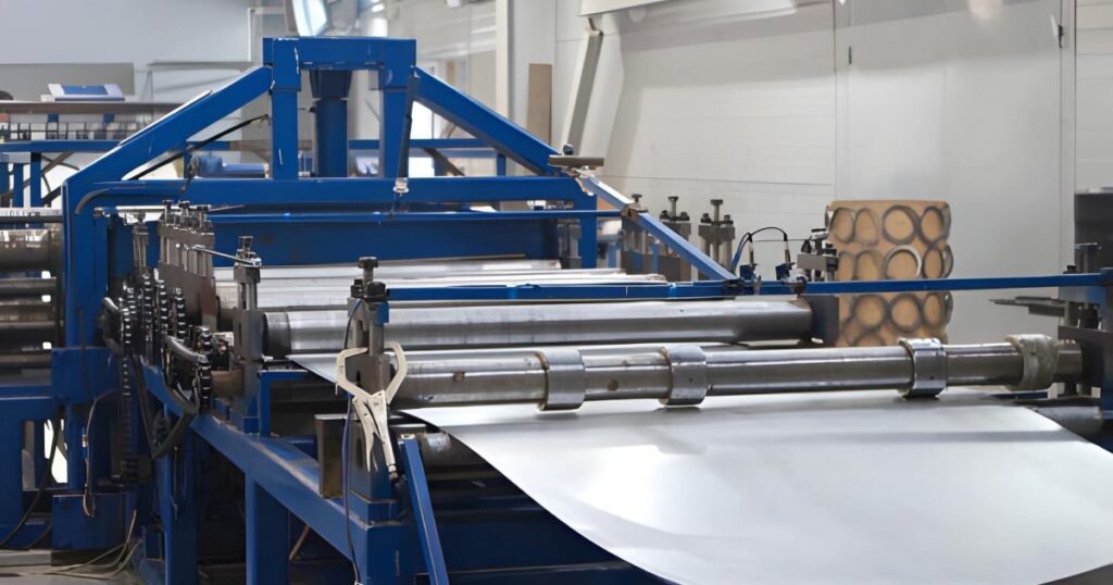 rolado de lamina de acero galvanizado Equipo de línea continua para corte y manejo de lámina galvanizada