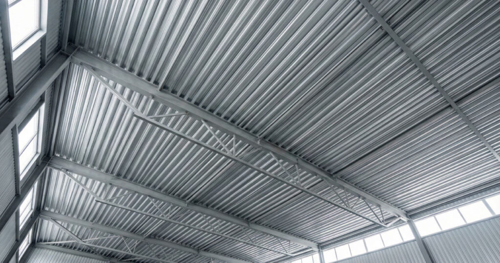 techo zintro alum Techo industrial construido con lámina Zintro Alum